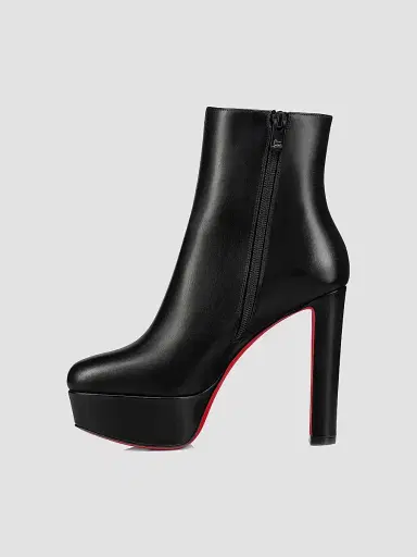 Christian Louboutin Women's Loo Booty 130MM Boots - Black - Size 10 | Thumbnail 4 Christian Louboutin Women's Loo Booty 130MM Boots - Black - Size 10 | Thumbnail 4