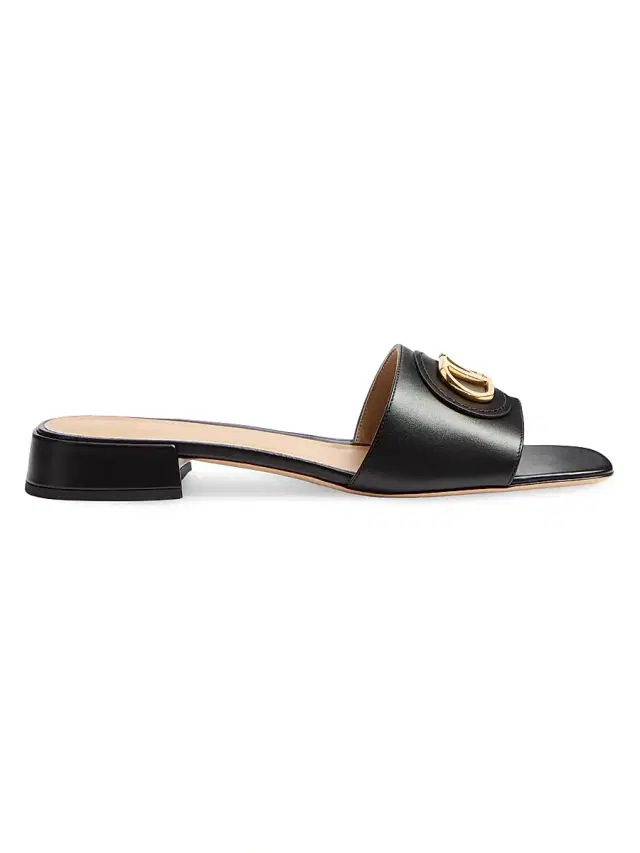 Women's VLogo Signature 20MM Slide Sandals - Black Women's VLogo Signature 20MM Slide Sandals - Black