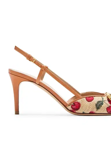 Valentino Garavani Women's VLogo Signature Slingback Pumps 80MM | Thumbnail 5 Valentino Garavani Women's VLogo Signature Slingback Pumps 80MM | Thumbnail 5