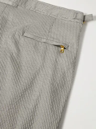 Orlebar Brown Bulldog Straight-Leg Mid-Length Striped Seersucker Swim Shorts - Men | Thumbnail 4 Orlebar Brown Bulldog Straight-Leg Mid-Length Striped Seersucker Swim Shorts - Men | Thumbnail 4