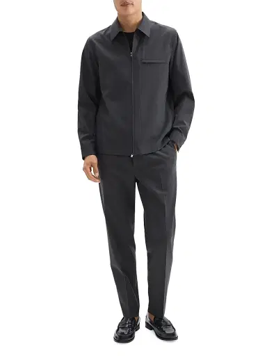 Theory Men's Zip Wool-Blend Overshirt | Thumbnail 2 Theory Men's Zip Wool-Blend Overshirt | Thumbnail 2