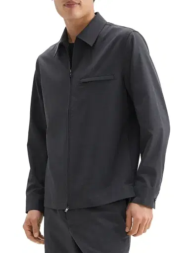 Theory Men's Zip Wool-Blend Overshirt | Thumbnail 4 Theory Men's Zip Wool-Blend Overshirt | Thumbnail 4