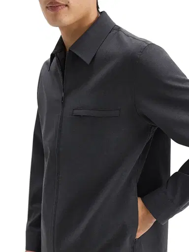 Theory Men's Zip Wool-Blend Overshirt | Thumbnail 6 Theory Men's Zip Wool-Blend Overshirt | Thumbnail 6