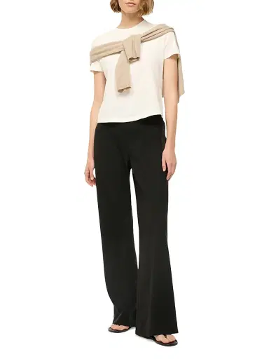 Staud Women's Stroll Wide-Leg Pants - Black - Size Large | Thumbnail 2 Staud Women's Stroll Wide-Leg Pants - Black - Size Large | Thumbnail 2