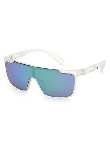 Adidas Men's Injected Shield Sunglasses - White | Thumbnail 2 Adidas Men's Injected Shield Sunglasses - White | Thumbnail 2