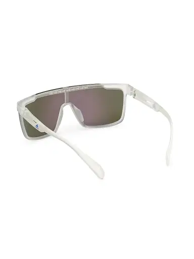 Adidas Men's Injected Shield Sunglasses - White | Thumbnail 4 Adidas Men's Injected Shield Sunglasses - White | Thumbnail 4