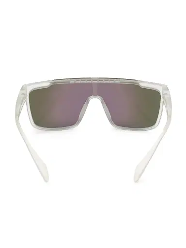 Adidas Men's Injected Shield Sunglasses - White | Thumbnail 5 Adidas Men's Injected Shield Sunglasses - White | Thumbnail 5
