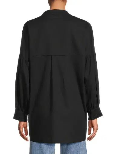 Harshman Women's Cordelia Ruffle Blouse - Black | Thumbnail 5 Harshman Women's Cordelia Ruffle Blouse - Black | Thumbnail 5