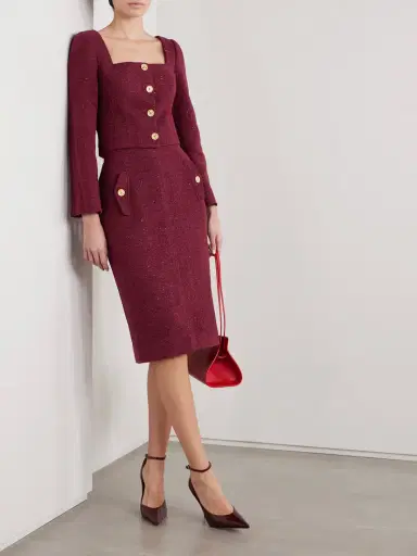Alessandra Rich Sequin-embellished Tweed Skirt | Thumbnail 2 Alessandra Rich Sequin-embellished Tweed Skirt | Thumbnail 2