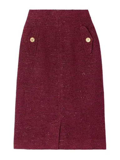 Alessandra Rich Sequin-embellished Tweed Skirt | Thumbnail 1 Alessandra Rich Sequin-embellished Tweed Skirt | Thumbnail 1