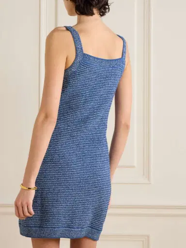 Gucci Striped Cotton-blend Bouclé Mini Dress | Thumbnail 4 Gucci Striped Cotton-blend Bouclé Mini Dress | Thumbnail 4