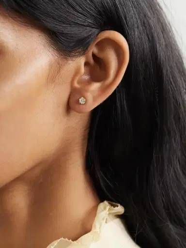 Jennifer Meyer Small Illusion 18-karat Gold Diamond Earrings | Thumbnail 2 Jennifer Meyer Small Illusion 18-karat Gold Diamond Earrings | Thumbnail 2