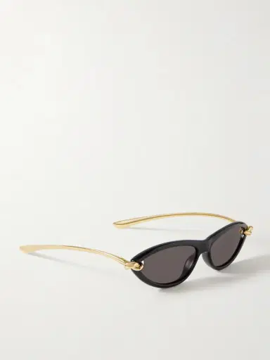 Bottega Veneta Eyewear New Knot Cat-eye Acetate And Gold-tone Sunglasses | Thumbnail 3 Bottega Veneta Eyewear New Knot Cat-eye Acetate And Gold-tone Sunglasses | Thumbnail 3