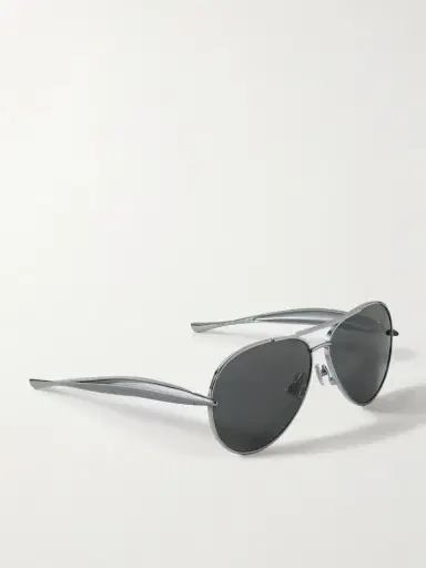 Bottega Veneta Eyewear Sardine Aviator-style Silver-tone Sunglasses | Thumbnail 3 Bottega Veneta Eyewear Sardine Aviator-style Silver-tone Sunglasses | Thumbnail 3