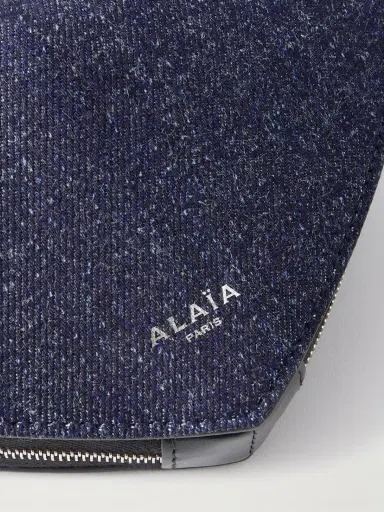 Alaïa Le Coeur Leather-trimmed Denim Shoulder Bag | Thumbnail 4 Alaïa Le Coeur Leather-trimmed Denim Shoulder Bag | Thumbnail 4