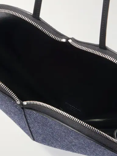 Alaïa Le Coeur Leather-trimmed Denim Shoulder Bag | Thumbnail 5 Alaïa Le Coeur Leather-trimmed Denim Shoulder Bag | Thumbnail 5