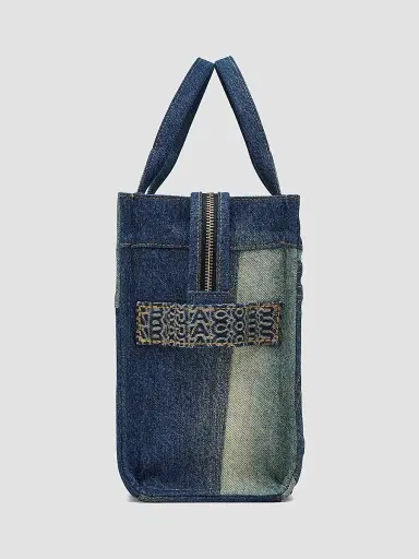 Marc Jacobs Women's The Deconstructed Denim Medium Tote Bag - Denim | Thumbnail 6 Marc Jacobs Women's The Deconstructed Denim Medium Tote Bag - Denim | Thumbnail 6
