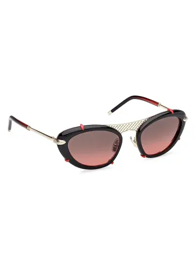 Christian Louboutin Women's 54MM Metal Sunglasses - Gold Black Red | Thumbnail 8 Christian Louboutin Women's 54MM Metal Sunglasses - Gold Black Red | Thumbnail 8
