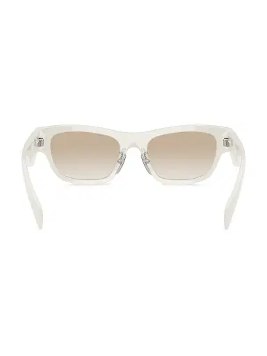 Prada Women's 53MM Rectangular Sunglasses - White Grey Gradient | Thumbnail 4 Prada Women's 53MM Rectangular Sunglasses - White Grey Gradient | Thumbnail 4