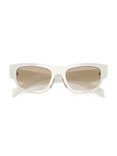 Prada Women's 53MM Rectangular Sunglasses - White Grey Gradient | Thumbnail 5 Prada Women's 53MM Rectangular Sunglasses - White Grey Gradient | Thumbnail 5