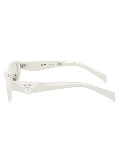 Prada Women's 53MM Rectangular Sunglasses - White Metallic | Thumbnail 3 Prada Women's 53MM Rectangular Sunglasses - White Metallic | Thumbnail 3