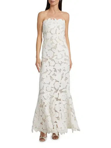 Simkhai Women's Valletta Bustier Midi-Dress - White Multi - Size 14 | Thumbnail 3 Simkhai Women's Valletta Bustier Midi-Dress - White Multi - Size 14 | Thumbnail 3