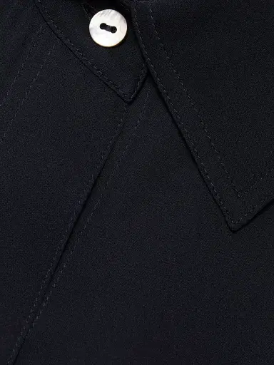 Vince Women's Silk Stretch Button-Front Shirt | Thumbnail 7 Vince Women's Silk Stretch Button-Front Shirt | Thumbnail 7