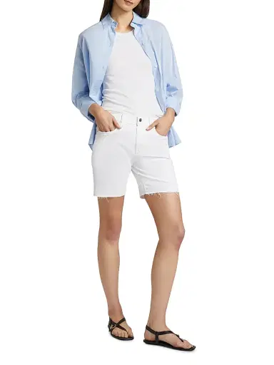 AG Jeans Women's Ex-Boyfriend Denim Shorts - White | Thumbnail 2 AG Jeans Women's Ex-Boyfriend Denim Shorts - White | Thumbnail 2