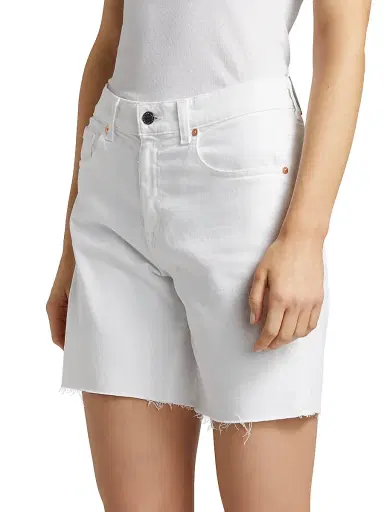 AG Jeans Women's Ex-Boyfriend Denim Shorts - White | Thumbnail 4 AG Jeans Women's Ex-Boyfriend Denim Shorts - White | Thumbnail 4