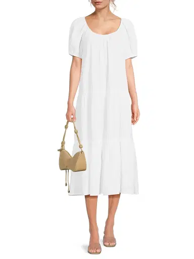 Lilly Pulitzer Women's Zemimi Crinkled Cover-Up Midi-Dress - Resort White - Size XL | Thumbnail 2 Lilly Pulitzer Women's Zemimi Crinkled Cover-Up Midi-Dress - Resort White - Size XL | Thumbnail 2