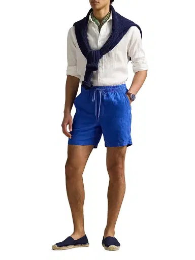 Polo Ralph Lauren Men's 6-Inch Polo Prepster Linen Short | Thumbnail 2 Polo Ralph Lauren Men's 6-Inch Polo Prepster Linen Short | Thumbnail 2