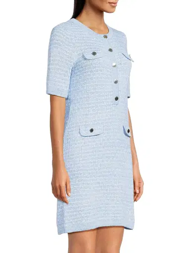 Lilly Pulitzer Women's Theodorah Sweater Sheath Dress - Bluette Metallic Marl | Thumbnail 4 Lilly Pulitzer Women's Theodorah Sweater Sheath Dress - Bluette Metallic Marl | Thumbnail 4