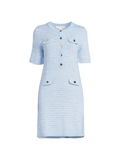 Lilly Pulitzer Women's Theodorah Sweater Sheath Dress - Bluette Metallic Marl | Thumbnail 1 Lilly Pulitzer Women's Theodorah Sweater Sheath Dress - Bluette Metallic Marl | Thumbnail 1