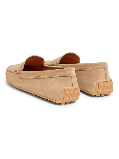 Tod's Women's City Suede Driving Shoes - Tabacco Chiaro - Size 11.5 | Thumbnail 3 Tod's Women's City Suede Driving Shoes - Tabacco Chiaro - Size 11.5 | Thumbnail 3
