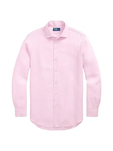 Polo Ralph Lauren Men's Classic-Fit Linen Shirt - Carmel Pink | Thumbnail 1 Polo Ralph Lauren Men's Classic-Fit Linen Shirt - Carmel Pink | Thumbnail 1