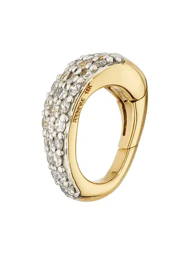 Foundrae Women's 18K Yellow Gold & 0.12 TCW Diamond Bail - White Gold | Thumbnail 4 Foundrae Women's 18K Yellow Gold & 0.12 TCW Diamond Bail - White Gold | Thumbnail 4