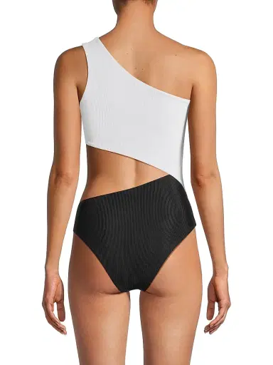 BEACH RIOT Women's Celine Colorblocked One-Piece Swimsuit - Black White - Size XL | Thumbnail 5 BEACH RIOT Women's Celine Colorblocked One-Piece Swimsuit - Black White - Size XL | Thumbnail 5