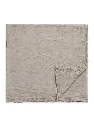 Toteme Women's Crinkled Cotton Wrap Scarf - Desert | Thumbnail 1 Toteme Women's Crinkled Cotton Wrap Scarf - Desert | Thumbnail 1