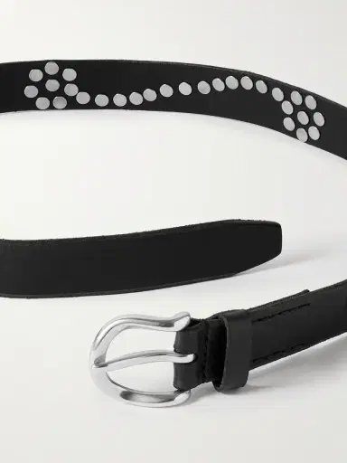 Our Legacy 3.5cm Star Fall Studded Leather Belt - Men | Thumbnail 3 Our Legacy 3.5cm Star Fall Studded Leather Belt - Men | Thumbnail 3
