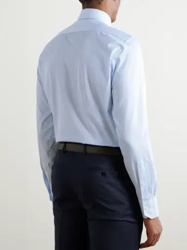 Zegna Cotton-Twill Shirt - Men | Thumbnail 3 Zegna Cotton-Twill Shirt - Men | Thumbnail 3