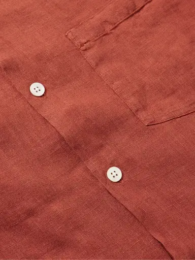 Portuguese Flannel Camp-Collar Linen Shirt - Men | Thumbnail 4 Portuguese Flannel Camp-Collar Linen Shirt - Men | Thumbnail 4