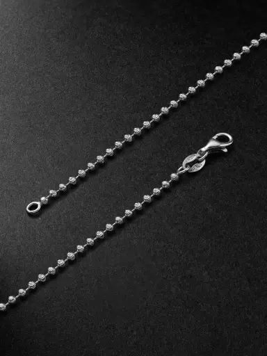 Greg Yuna Sÿlver Babÿ Umlaut NY Initial Sterling Silver Diamond Pendant Necklace - Men | Thumbnail 3 Greg Yuna Sÿlver Babÿ Umlaut NY Initial Sterling Silver Diamond Pendant Necklace - Men | Thumbnail 3