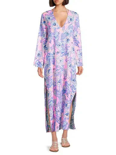 Lilly Pulitzer Women's Perry Coverup Maxi Dress - Multi Totally Koalafied | Thumbnail 2 Lilly Pulitzer Women's Perry Coverup Maxi Dress - Multi Totally Koalafied | Thumbnail 2