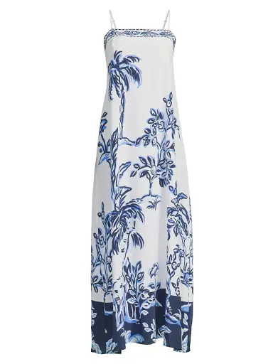 Lilly Pulitzer Women's Jesslyn Silk Maxi Slip Dress | Thumbnail 1 Lilly Pulitzer Women's Jesslyn Silk Maxi Slip Dress | Thumbnail 1