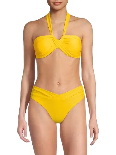Ramy Brook Women's Arielle Bandeau Halter Bikini Top - Sunglow | Thumbnail 3 Ramy Brook Women's Arielle Bandeau Halter Bikini Top - Sunglow | Thumbnail 3