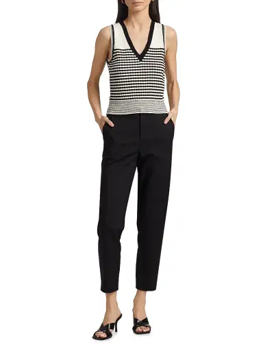 Ramy Brook Women's Savannah Cotton-Blend Skinny Ankle Pants - Black | Thumbnail 2 Ramy Brook Women's Savannah Cotton-Blend Skinny Ankle Pants - Black | Thumbnail 2