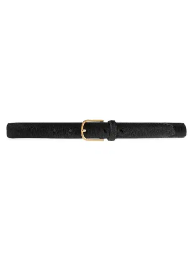 TOTEME Women's Reversible Pony Hair & Leather Belt | Thumbnail 1 TOTEME Women's Reversible Pony Hair & Leather Belt | Thumbnail 1