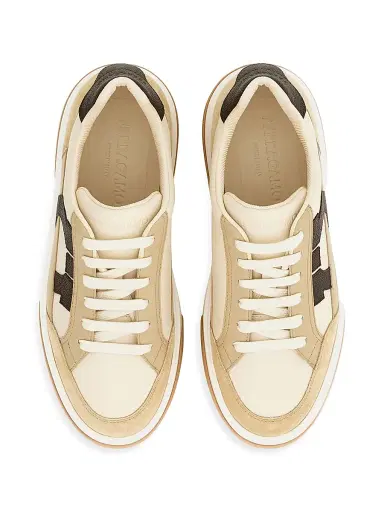 Ferragamo Men's Cassina Gancini Suede Sneakers | Thumbnail 3 Ferragamo Men's Cassina Gancini Suede Sneakers | Thumbnail 3