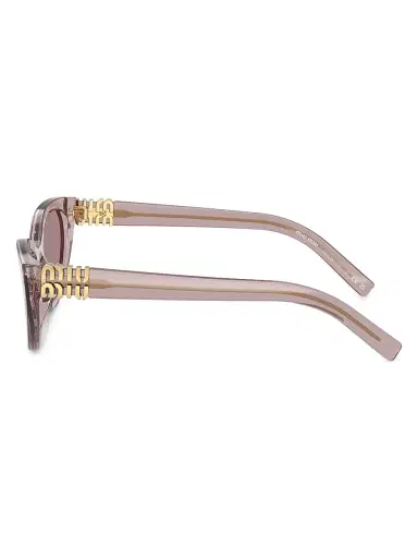 Miu Miu Women's 54MM Butterfly Sunglasses - Mauve Transparent Mauve | Thumbnail 3 Miu Miu Women's 54MM Butterfly Sunglasses - Mauve Transparent Mauve | Thumbnail 3