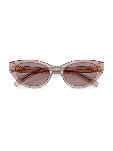 Miu Miu Women's 54MM Butterfly Sunglasses - Mauve Transparent Mauve | Thumbnail 5 Miu Miu Women's 54MM Butterfly Sunglasses - Mauve Transparent Mauve | Thumbnail 5